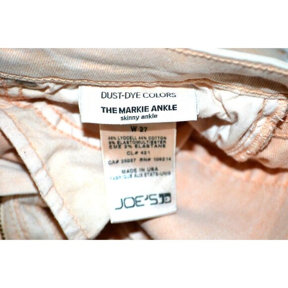 JOE'S JEANS Women's Dust-Dye Markie Ankle Skinny Jeans SIZE 27 Red Rock - Picture 11 of 11